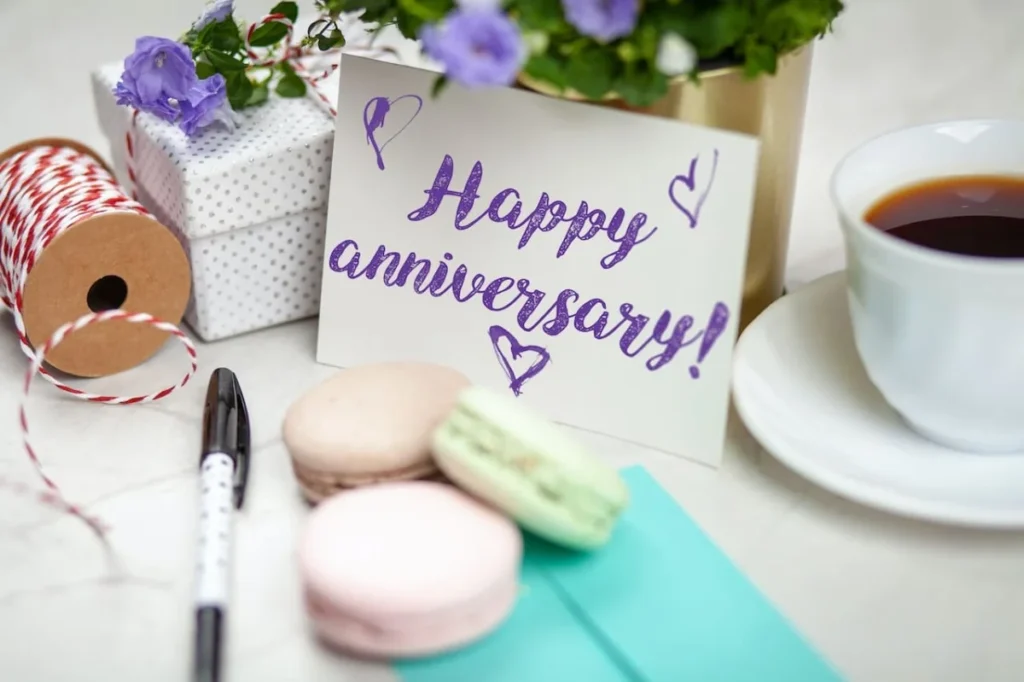 Photo by George Dolgikh: https://www.pexels.com/photo/happy-anniversary-signage-2072175/ -- anniversary