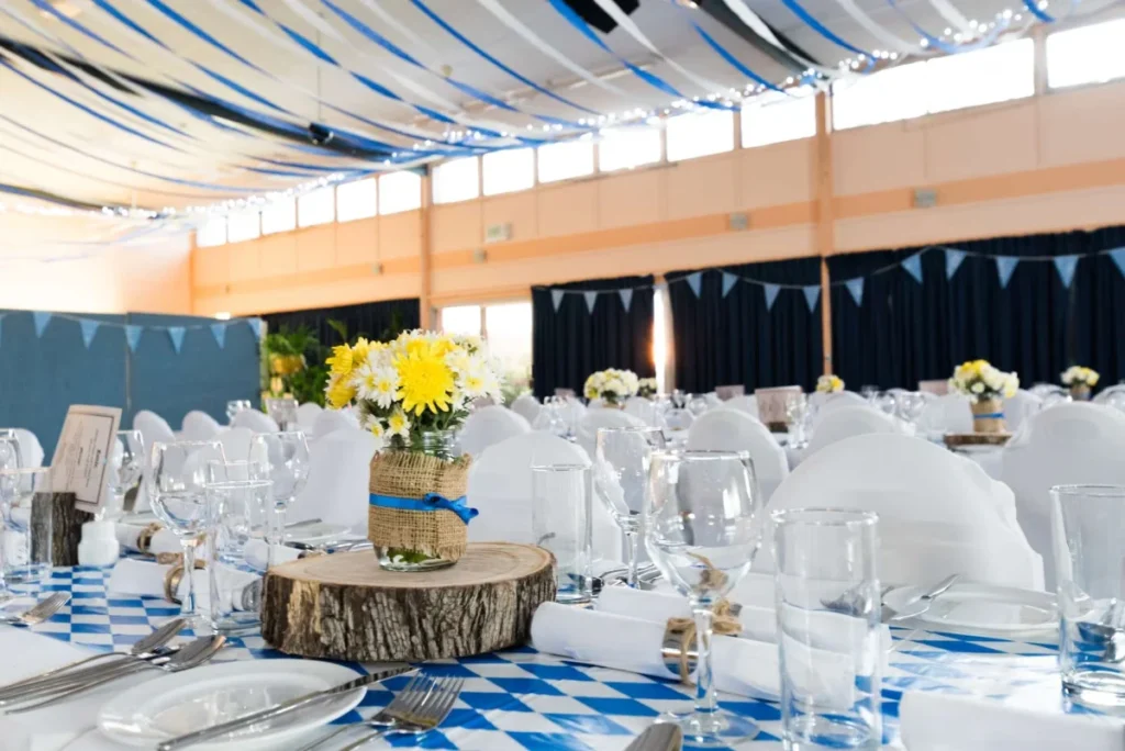 Reception dining area
