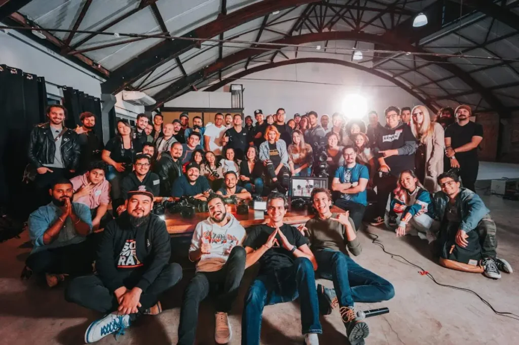 Photo by Matheus Bertelli: https://www.pexels.com/photo/photo-of-people-smiling-and-posing-for-a-picture-2467506/ - company staff seasonal events