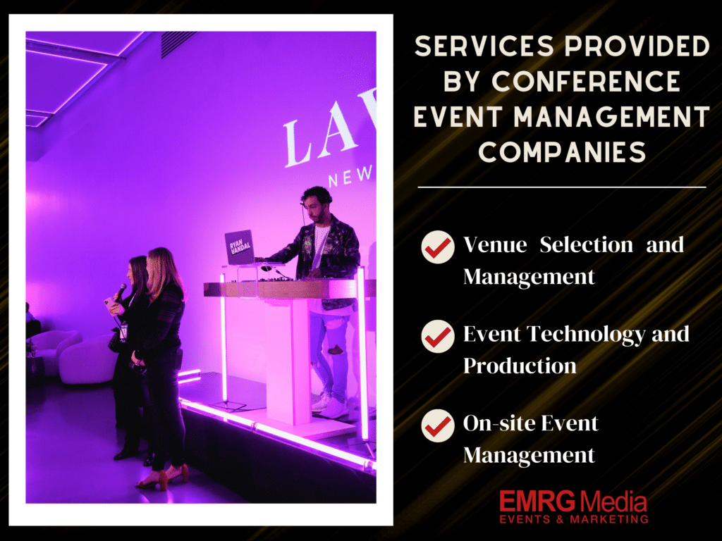 services-provided-by conference event management companies