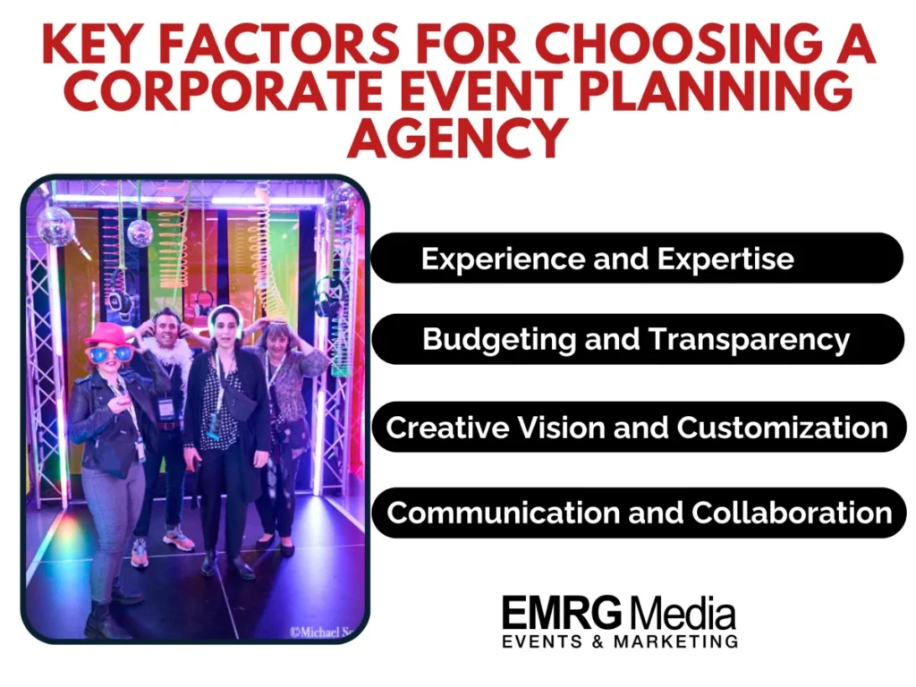 choosing corporate event planning agency
