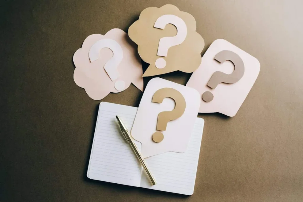 Photo by Leeloo The First: https://www.pexels.com/photo/question-marks-on-craft-paper-5428830/ -- questions