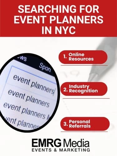 searching for event planner in NYC
