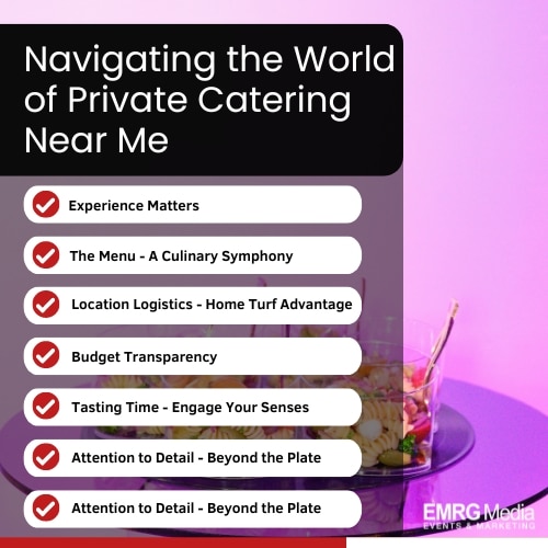 navigating the world of private catering near me
