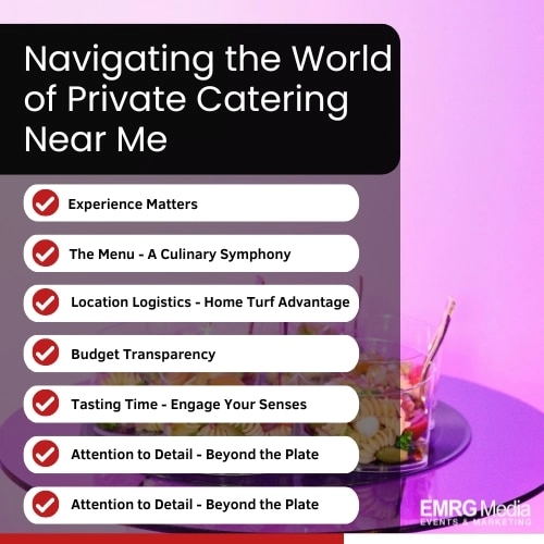 navigating the world of private catering near me