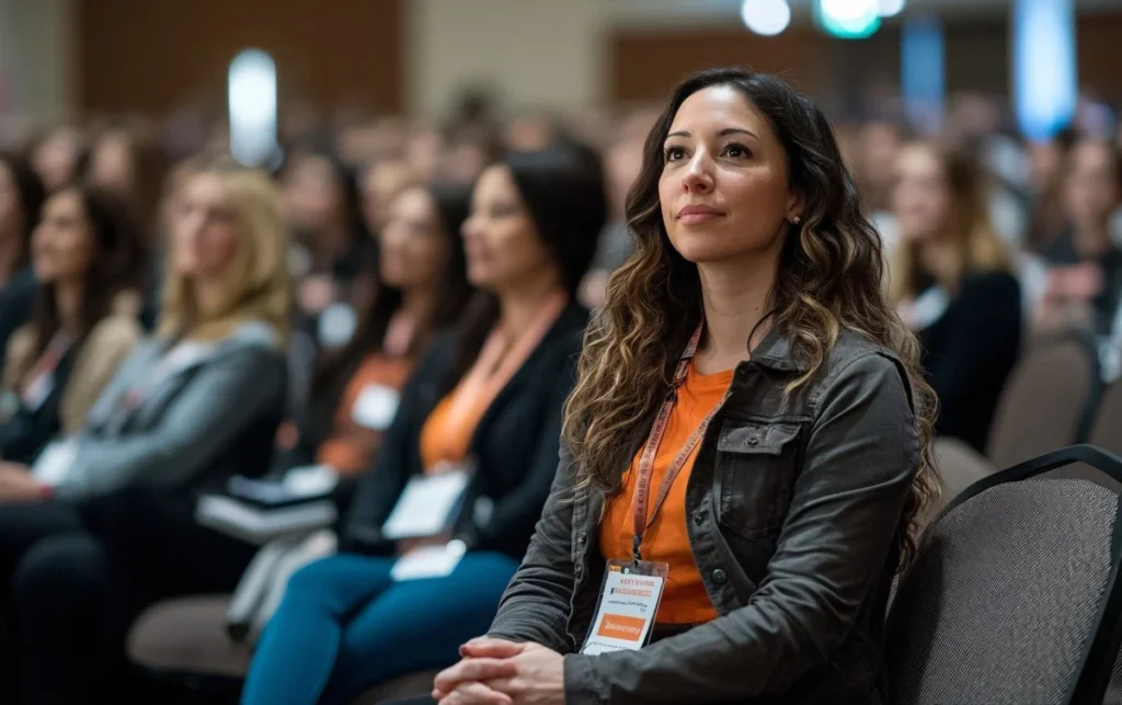 Image by Vilius Kukanauskas from Pixabay https://pixabay.com/illustrations/ai-generated-woman-conference-8986487/ -- nyc product launch event guests
