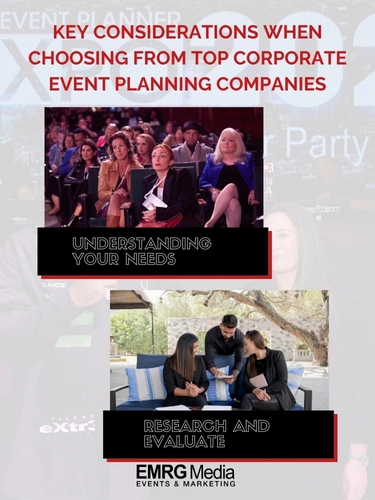 considerations when choosing top corporate event planning companies