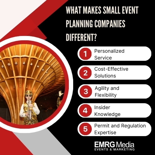 what makes small event planning companies