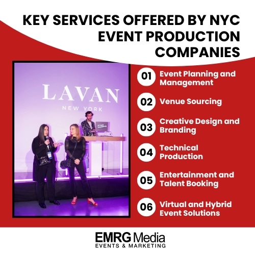 services offered by event production company new york