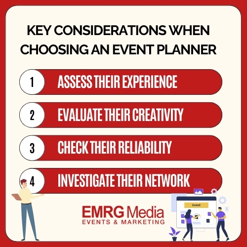key considerations when choosing an event planner