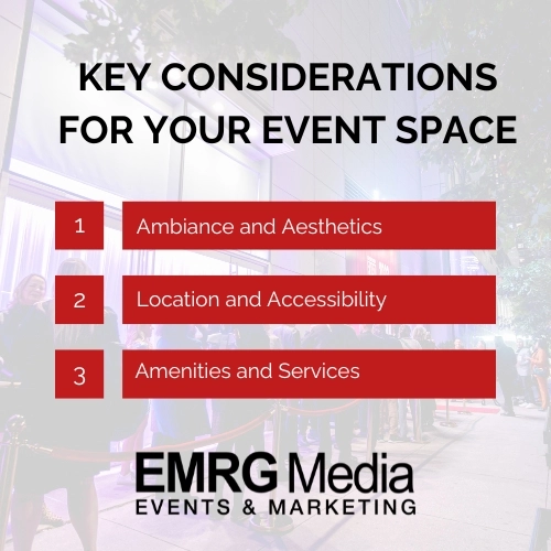 key considerations for your event space