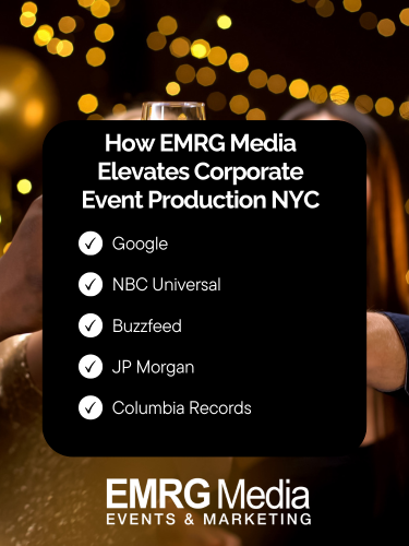 how emrg media elevates corporate event production nyc