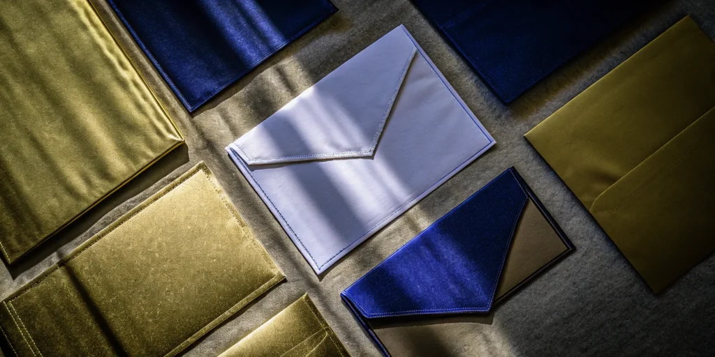 Event promotion strategies using colorful envelopes.