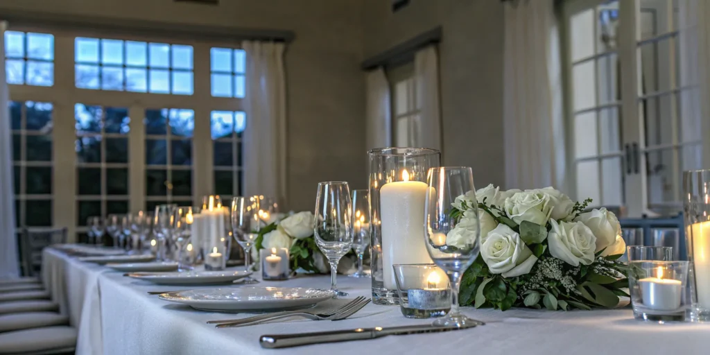 An elegant table setting planned for a memorable client appreciation event.