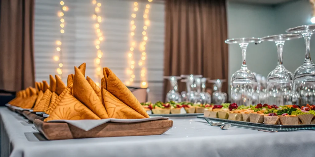 Elegant bar mitzvah table by an event planner, a key factor in the celebration's final cost.