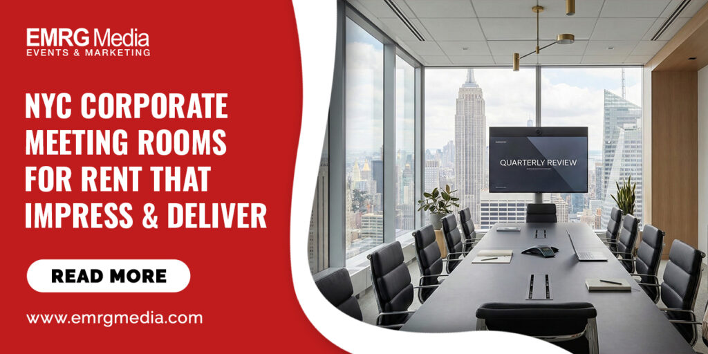 A modern NYC corporate meeting room with a stunning view, ideal for business meetings and professional gatherings