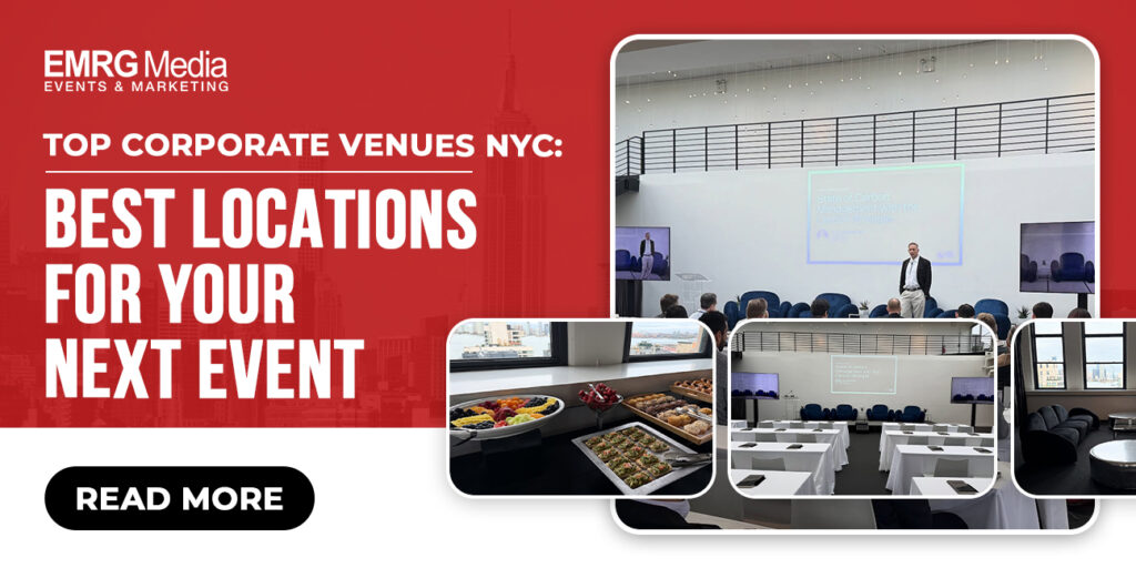 Top corporate venues NYC: best locations for your next event with a modern conference setting and catering options.