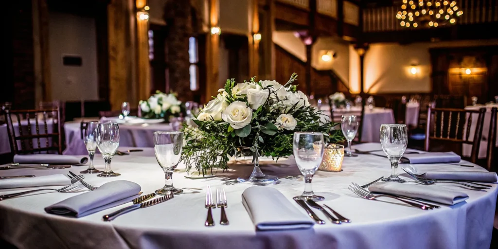 An elegant event venue selected by a sourcing company for a corporate event.