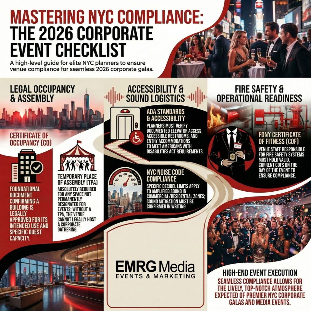 A venue compliance checklist.