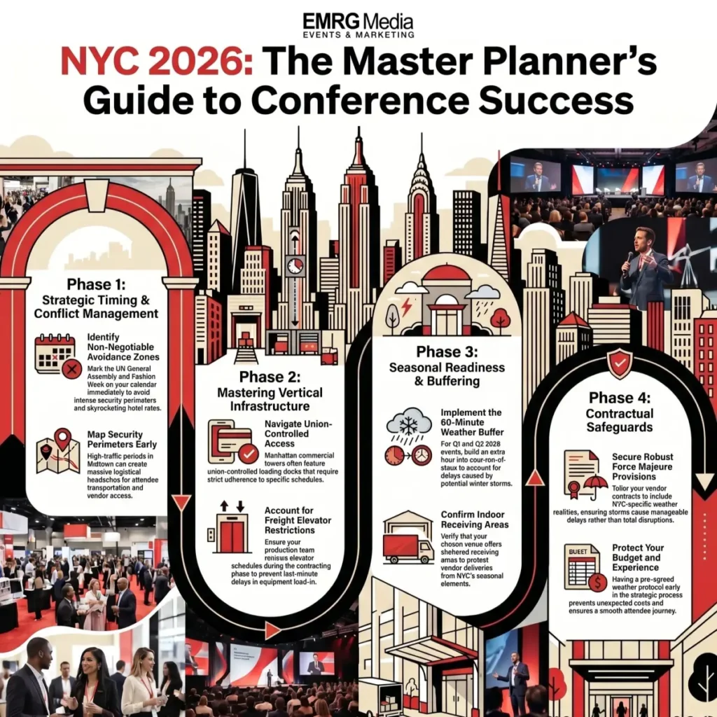 NYC conference planning timeline helps your event a success.