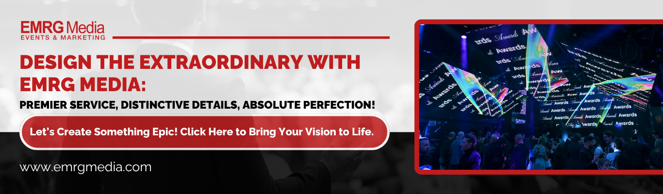 Elite corporate event production and summer gala planning nyc services by EMRG Media experts. 
