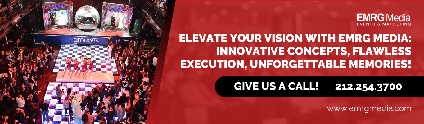 EMRG Media executing a major corporate event with a custom dance floor for team building activities finance teams nyc