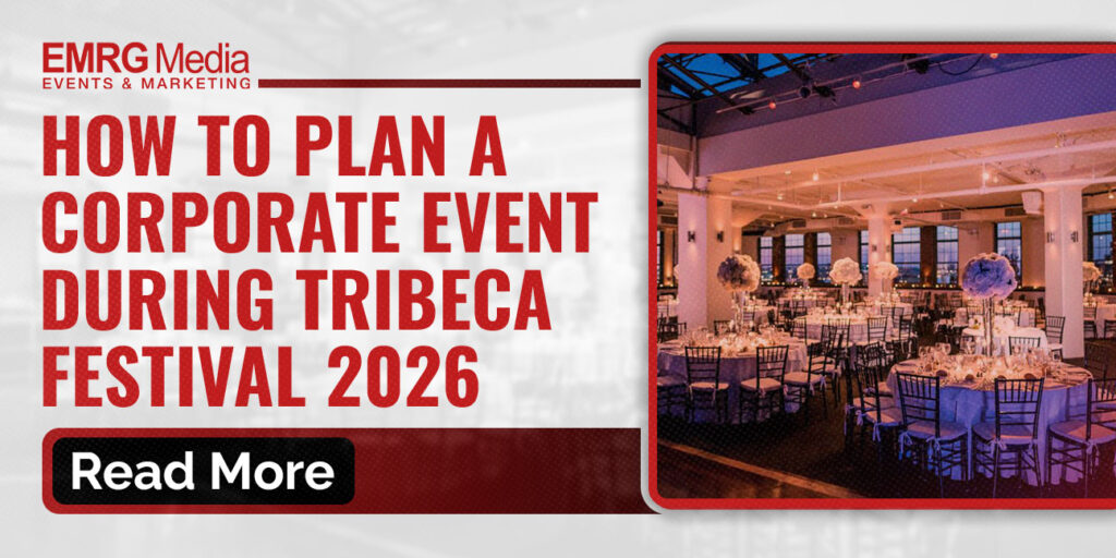 EMRG Media guide for planning Tribeca Festival corporate events with a formal dinner venue photo