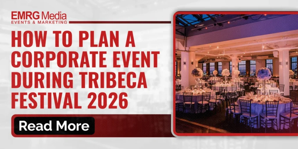 EMRG Media guide for planning Tribeca Festival corporate events with a formal dinner venue photo