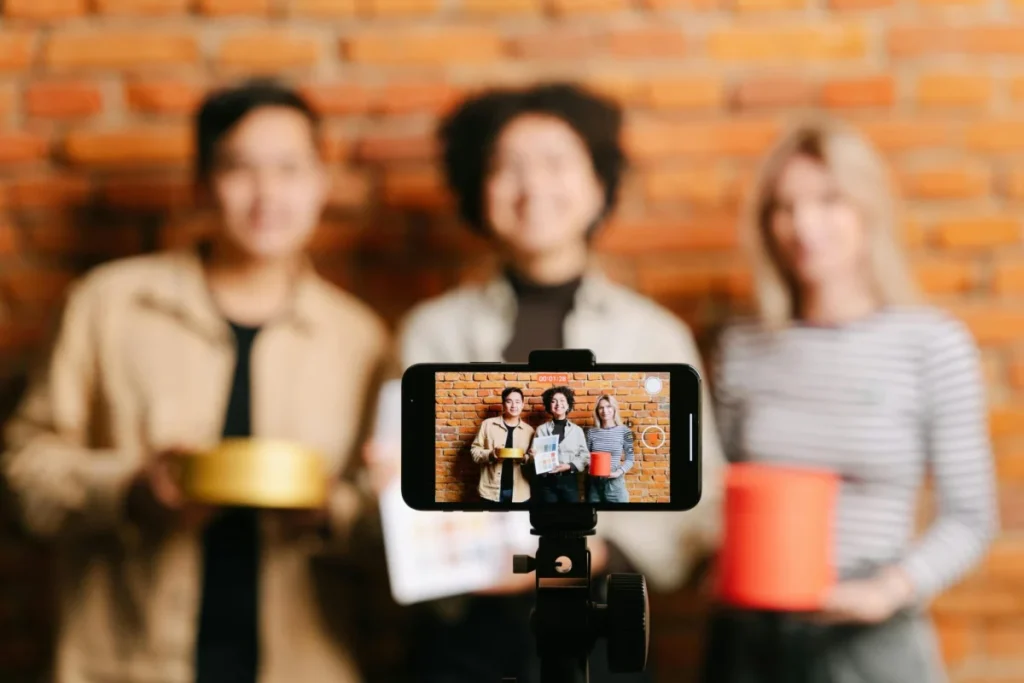Photo by Ivan S: https://www.pexels.com/photo/women-and-a-man-promoting-their-product-8117815/