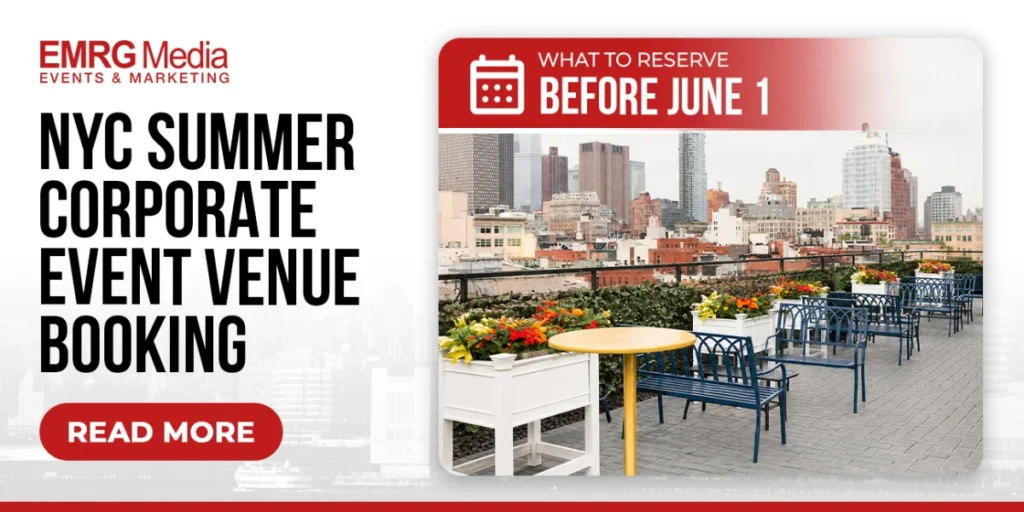 Outdoor rooftop terrace overview highlighting premier NYC summer corporate venues available before June 1.