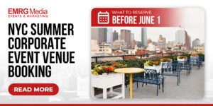 Outdoor rooftop terrace overview highlighting premier NYC summer corporate venues available before June 1.