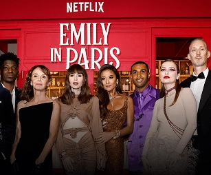 Cast members posing at a Netflix premiere event produced with professional event planning in New York City.