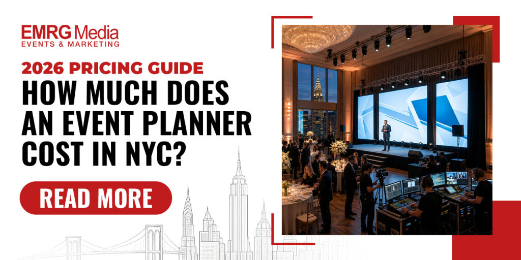 Guide on how much does an event planner cost in NYC with ballroom view near Chrysler Building.