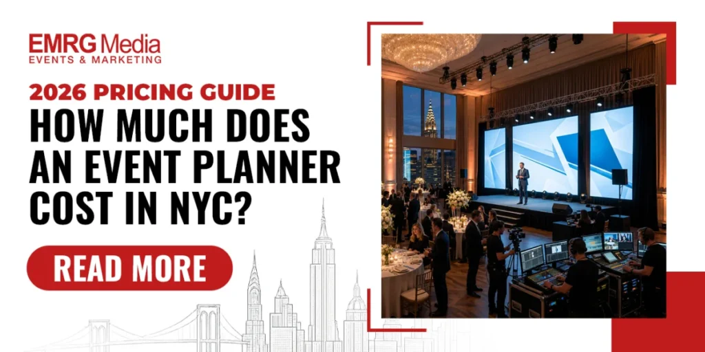 Guide on how much does an event planner cost in NYC with ballroom view near Chrysler Building.