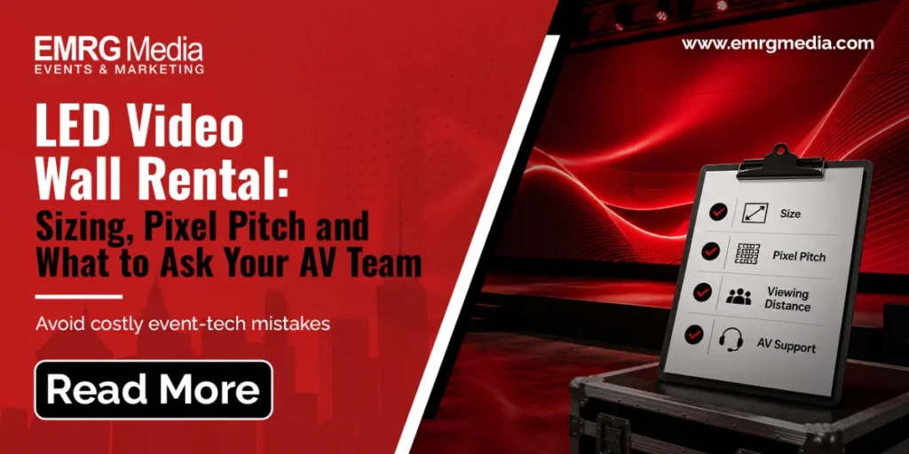 Guide checklist for corporate stage LED video wall rental sizing and pixel pitch planning
